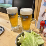 串カツ田中 - まずは生ビール