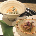 箱根 翠松園 - 菊菜の白和え・ポアロ葱