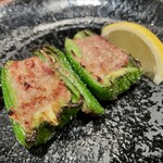 鳥茂 - ピーマン肉詰め 塩で