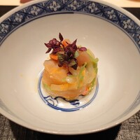 伯雲 - 赤貝、北寄貝、障泥烏賊、数の子のコノワタ和え