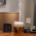 ナダバン バイ ハル ヤマシタ - 生ビール中　税込580円