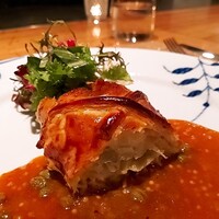 au deco - 【メイン①】「タラバガニとカニ味噌スクランブルエッグのパイ包み焼き」