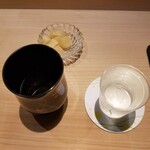 鮨 なんば - 魚の出汁と初亀 純米吟醸