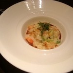 リュクス　タジマヤ - 〆は、アボガドと海老のリゾット