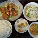 Seimei Sarou - 油淋鶏定食（大盛）