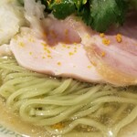 麺屋 六感堂 - しおグリーン麺 ゆずみつば