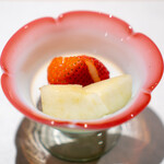 日本料理と日本酒 惠史 - 長崎県の恋みのり、 ラ・フランス