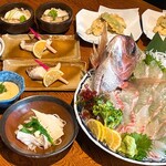 海鮮居酒屋 えび寿 - 桜鯛づくしコース