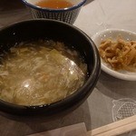 悠苑 - セットのスープ