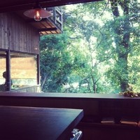 韻松亭 - 店内から見える景色