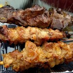 焼鳥 源兵衛 - 肝、もも、せせり