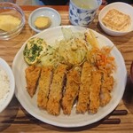 鰆 - 黒豚とんかつ定食¥1000-