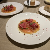 QUAND L'APPETIT VA TOUT VA ! - ＊ マスの燻製　紅芯大根のコンディマン　2,800円