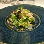 リストランテ カノフィーロ - 真鯛のカルパッチョ　ブロッコリーとしらす、オレガノ