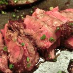 旨香 - 和牛炭火焼ランチコース 1000円 の和牛ハラミ炭火焼