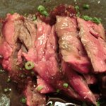 旨香 - 和牛炭火焼ランチコース 1000円 の和牛ハラミ炭火焼