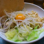 つけ麺 らーめん バカ野郎 - 冷し海老まぜそば680円