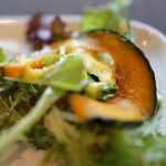 Restaurant Potager - 野菜のオードブルのカボチャの素揚げ