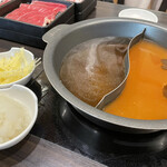 しゃぶ菜 - 生姜みぞれだしと旨辛だし