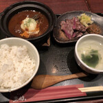 Keisuke - ハーフ牛タン焼きとタンシチューセット