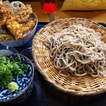 Ichinichi Ichizen Nakamuraya - ざるそばミニ海老天丼セット