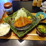 Kameya - 【2021.3.14(日)】ロースかつ定食(並盛)1,100円