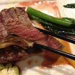 莞山 - 牛ヒレ切り口