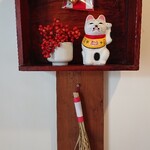 ことばのはおと - 玄関のにゃんこのお飾り