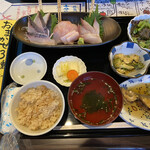 ら京 - 刺身定食（ランチ）1,100円