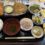 ら京 - 目鯛フライとアジフライ定食1,300円
            
