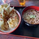 たちばな家 - あなご天丼セット