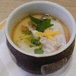 Kappasushi - 炙り真鯛と柚子の銀餡茶碗蒸し308円