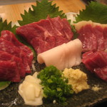 けとばし屋チャンピオン - 馬刺し盛り