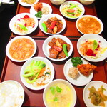 黄鶴 - ２人のランチ小皿定食　２８００円（税込）【２０２１年３月】