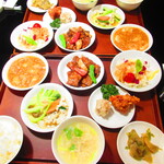 黄鶴 - ２人のランチ小皿定食　２８００円（税込）【２０２１年３月】