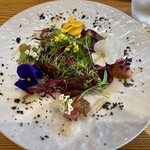 kitchen俊貴 - 鮃のハーブカルパッチョ