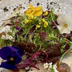 kitchen俊貴 - 鮃のハーブカルパッチョ