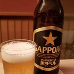 Ogata - お酒①黒ラベル(ビール、サッポロ)