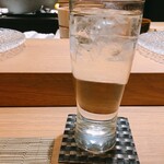 町田 寿司 空 - 刻の一滴の麦はワイン樽で貯蔵されたのことでワインの風味が感じられます。