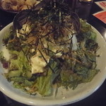 小鳥一代 - 汲み上げ豆腐とちりめんじゃこのサラダでございます