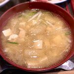 さくら本店 - (ﾗﾝﾁ)さくら定食 味噌汁　2021.3.12