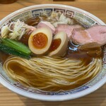 ほっこり中華そば もつけ - 特製中華そば1100円+大盛100円