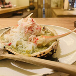 魚菜料理 縄屋 - 11.鉢肴4：甲羅焼き+爪焼き