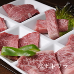 Geihinkan - あっさりとした味わいの赤身肉と濃厚な旨みの霜降り肉がどちらも味わえる『板長のおすすめ六種盛り』