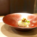 Chokotto Sushi Bettei - ゆし豆腐の銀餡かけ、ふき味噌添え。