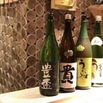 Chokotto Sushi Bettei - 日本酒も厳選して揃えております。