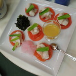 稲佐山観光ホテル - 蟹真丈　紅葉人参　占地（しめじ）　青味