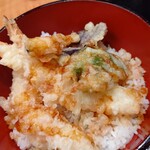 庄や - 【2021.3.15(月)】日替わりランチ(海老天丼・並盛)500円