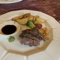 古民家バル旧本藤邸 - Cランチの、ステーキ