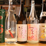 Kusunoki Fusae Omoya - 季節の日本酒も数多くあります。